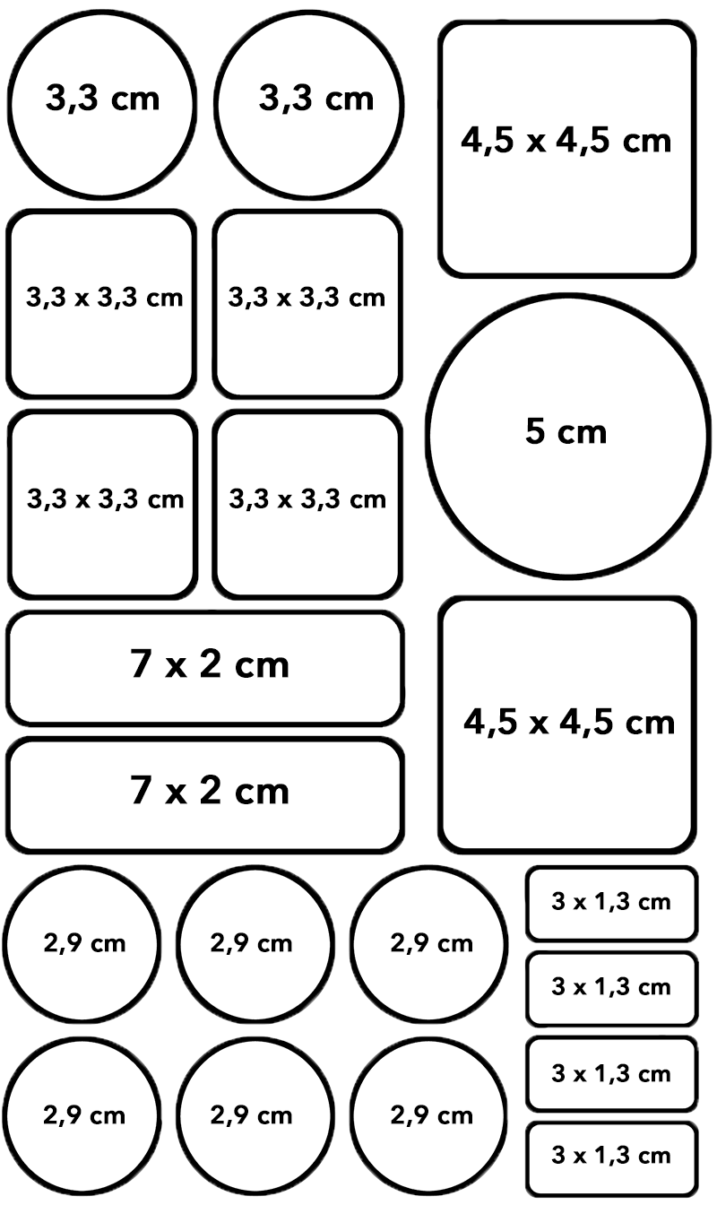 size EU sticker